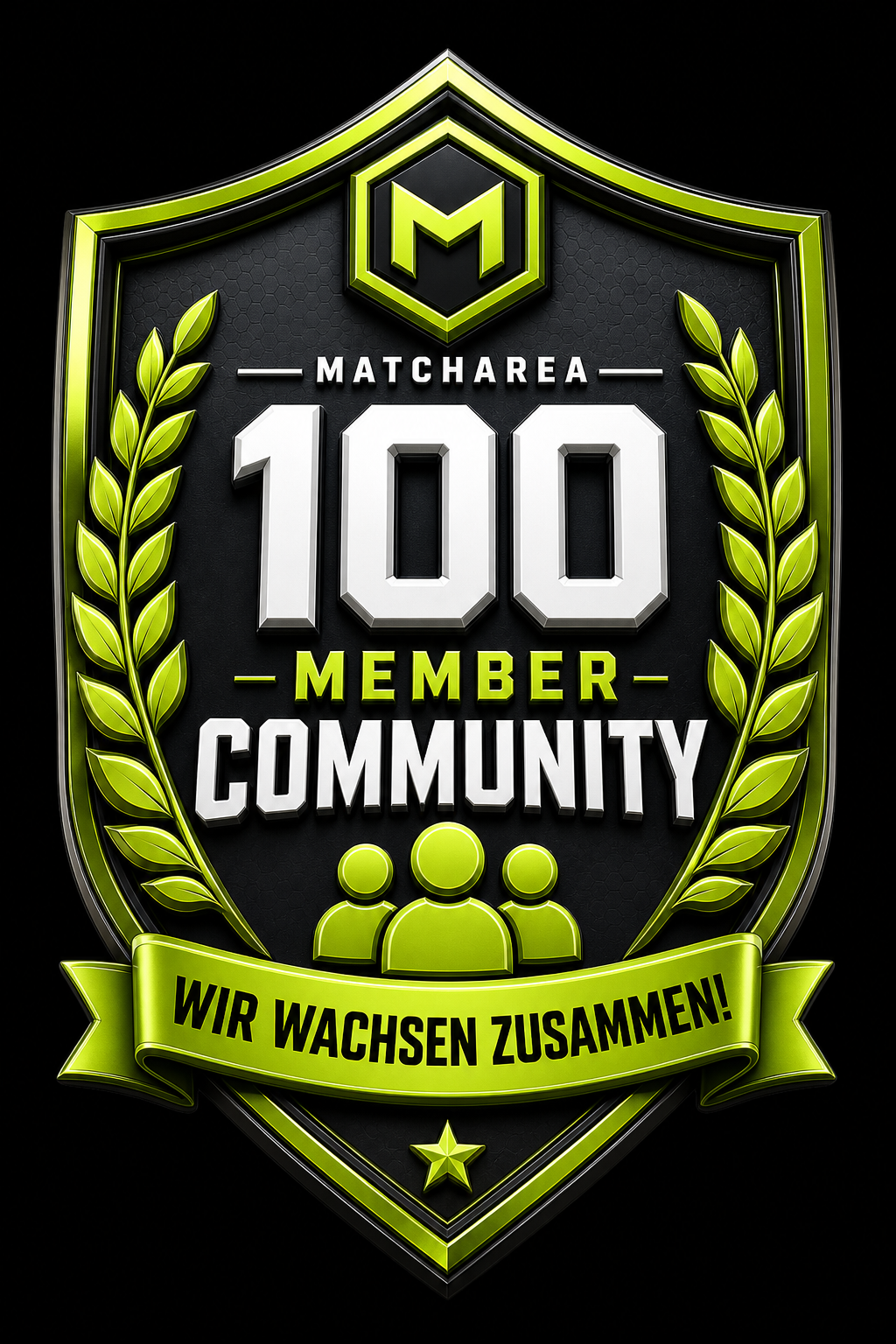 100 Member Community — einer der Plätze 51–100 der Registrierungen auf MatchArea