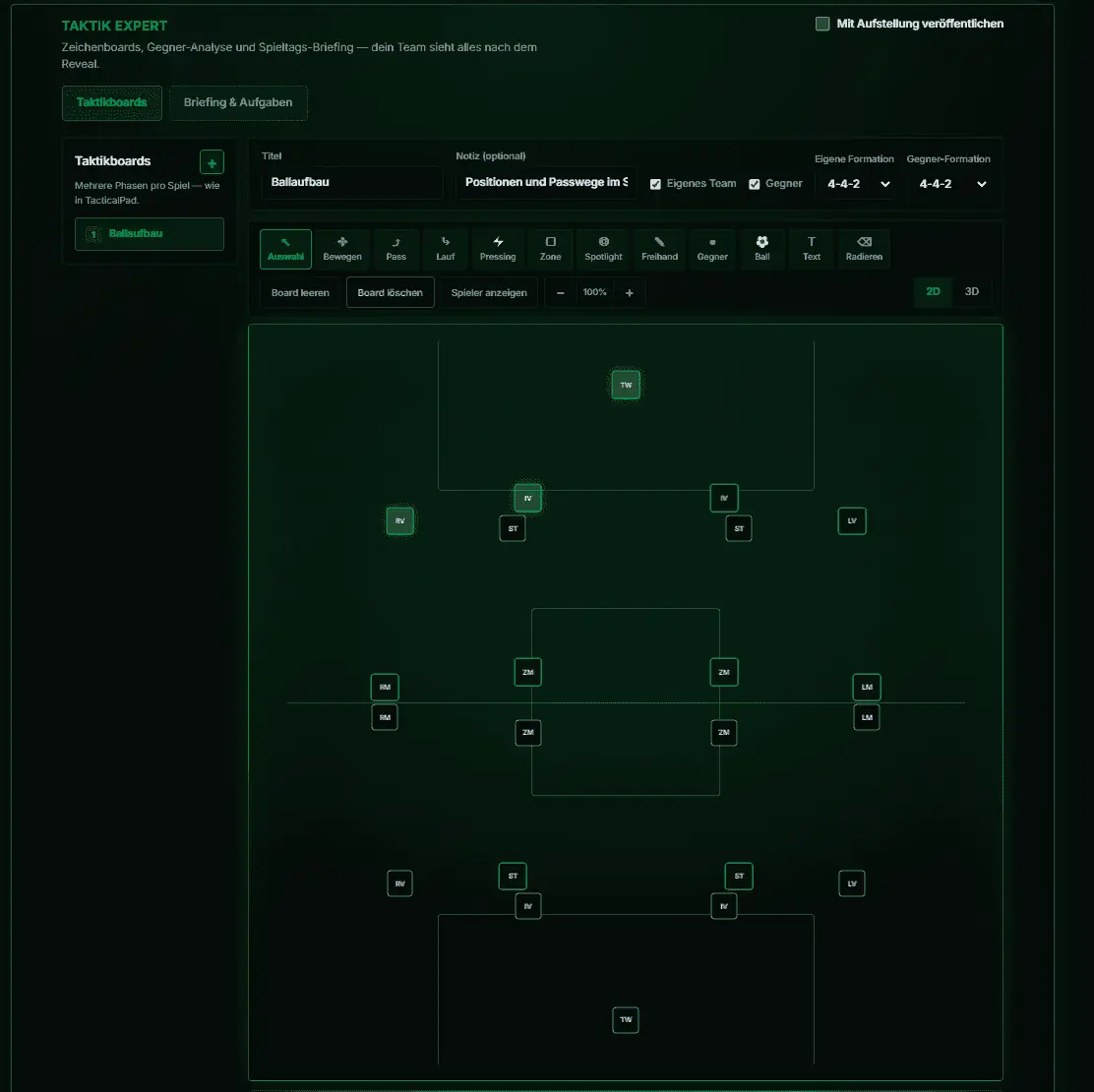 MatchArea Taktik Expert — Zeichenboards